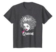 Load image into Gallery viewer, Aries Zodiac Birthday Afro Gift T-Shirt for Black Women