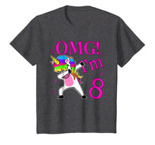 Load image into Gallery viewer, 2011 Bday Gift OMG! I'm 8 years Old Unicorn Dabbing TShirt