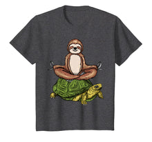 Load image into Gallery viewer, Sloth Riding Turtle Meditation Slow Down & T Shirt Design