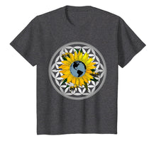 Load image into Gallery viewer, Flower of Life Sunflower Earth T Shirt Bees Climate Change