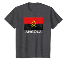 Load image into Gallery viewer, Angola National flag distressed t-shirt for men women kids