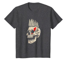 Load image into Gallery viewer, Punk Rock Skull T-Shirt Punks Not Dead Mohawk Style Tee Gift