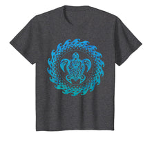 Load image into Gallery viewer, Sea Turtle Hawaii Ocean Blue Tribal Hawaiian Gift T-Shirt