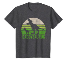 Load image into Gallery viewer, Funny Daddy Dinosaur T Shirt, Daddysaurus Fathers Day Shirts