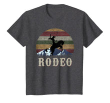 Load image into Gallery viewer, Bucking Rodeo Cowgirl Roping Horse Riding Retro T Shirt