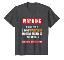 Load image into Gallery viewer, Warning I'm Retired T-Shirt Retirement Joke Distressed Tee