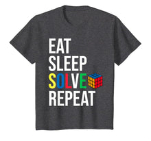 Load image into Gallery viewer, Eat Sleep Solve Repeat Rubik Cube T-shirt Humor Parody Funny T-Shirt-157870