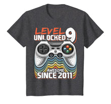 Load image into Gallery viewer, Level 9 Unlocked Awesome 2011 Video Game 9th Birthday Gift T-Shirt-762920