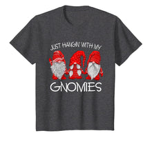 Load image into Gallery viewer, Three Gnomes In Red - Just Hangin' with my Gnomies Christmas T-Shirt