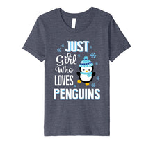 Load image into Gallery viewer, Just A Girl Who Loves Penguins Cute Penguin Shirts For Girls