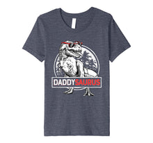 Load image into Gallery viewer, Daddysaurus T shirt Fathers Day Gifts T rex Daddy Saurus Men