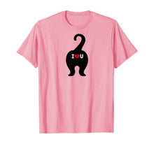 Load image into Gallery viewer, I heart (love) U cat butt T-Shirt