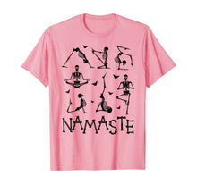 Load image into Gallery viewer, Funny Skeleton With Yoga Namaste Halloween Costume T-Shirt