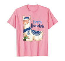 Load image into Gallery viewer, Funny Hanukkah Llama Pun Happy Llamakah Gifts T-Shirt