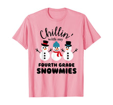 Load image into Gallery viewer, Chillin' With My Fourth Grade Snowmies T-Shirt