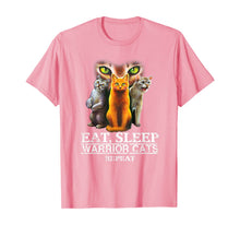 Load image into Gallery viewer, EAT SLEEP WARRIOR CATS REPEAT - CHRISTMAS GIFT FOR CAT LOVER T-Shirt