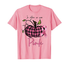 Load image into Gallery viewer, In October We Wear Pink Pumpkin Breast Cancer Awareness Gift T-Shirt