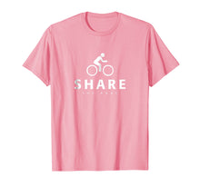 Load image into Gallery viewer, Share The Road Cycling Safety Kids & Adults Message T-shirt