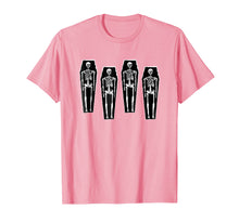 Load image into Gallery viewer, Skeleton Coffin Goth Punk Halloween T Shirt
