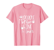 Load image into Gallery viewer, Doodle Mom Wine T-Shirt Women Dog GoldenDoodle Graphic Tee