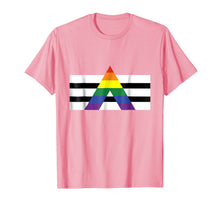 Load image into Gallery viewer, LGBT Straight Ally Pride Flag Shirt