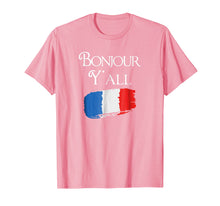Load image into Gallery viewer, Bonjour Y'All Funny French Flag Shirt France Lover Gift