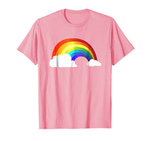 Load image into Gallery viewer, Rainbow T-Shirt - Shiny Rainbow in the Clouds