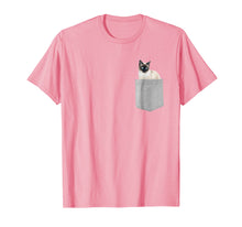 Load image into Gallery viewer, Cat in Your Pocket Siamese cat t shirt shirt