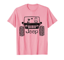 Load image into Gallery viewer, A girl her Boston Terrier her Jeep Dog Lover Jeep Girl Shirt