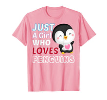 Load image into Gallery viewer, Just A Girl Who Loves Penguins T-Shirt Gift For Women