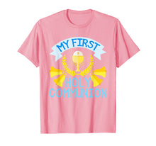Load image into Gallery viewer, My First Communion Shirt Gift Kids Chalice Cross Boys Girls