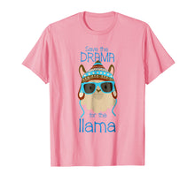 Load image into Gallery viewer, Llama Save The Drama Saying No Prob Funny Cool Face T-Shirt