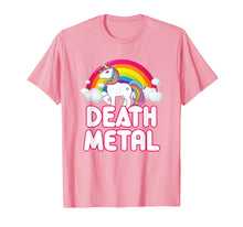 Load image into Gallery viewer, Funny Death Metal Rainbow Unicorn T-Shirt