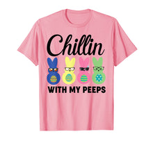 Load image into Gallery viewer, Chillin With My Peeps T-shirt Easter Bunny Candy Gift Kids