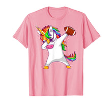 Load image into Gallery viewer, Football Unicorn T-Shirt Girls Squad Party Rainbow Dab Dance