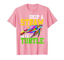 Load image into Gallery viewer, Skip A Straw Save A Turtle T-Shirt - Climate Change Shirts