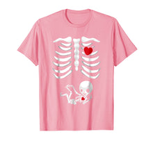 Load image into Gallery viewer, Pregnant Halloween T-Shirts - X-Ray Skeleton Child Baby Boy