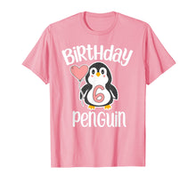 Load image into Gallery viewer, 6th Birthday Penguin Shirt - 6 Year Old Birthday T-Shirt