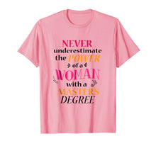 Load image into Gallery viewer, Masters Degree Gift for Her T-Shirt Funny Graduation Women