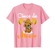 Load image into Gallery viewer, Cinco De Mayo T-Shirt Cinco de Meow Cat Taco Sombrero TShirt