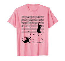 Load image into Gallery viewer, 2h NOTE MUSIC T-shirt black cat