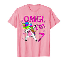 Load image into Gallery viewer, 2012 Bday Gift OMG! I'm 7 years Old Unicorn Dabbing TShirt
