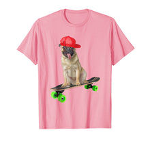 Load image into Gallery viewer, Cute Funny Pug Dog Skateboarding Skater Trucks Shirt Gifts