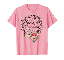Load image into Gallery viewer, Blessed Grandma T-Shirt with floral, heart Mother's Day Gift
