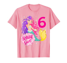 Load image into Gallery viewer, 6 year old Mermaid shirt: 6th Birthday Girl Gift