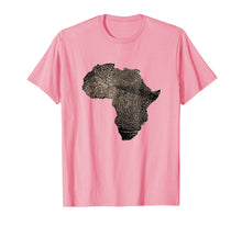 Load image into Gallery viewer, Africa DNA T Shirt Flag Thumb Fingerprint Roots Proud Tee
