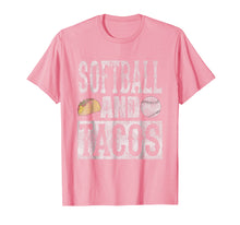 Load image into Gallery viewer, Softball and Tacos Funny Taco Distressed T-Shirt