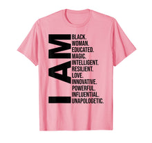 Load image into Gallery viewer, I Am Black Woman Black History Month Educated Black Girl T-Shirt-239261