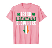 Load image into Gallery viewer, St patricks day Shamrock Irish breathalyzer blow here Funny T-Shirt-411855