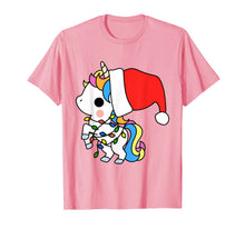 Load image into Gallery viewer, Unicorn Christmas Shirt Girls Women Xmas Gifts Cute Kawaii T-Shirt